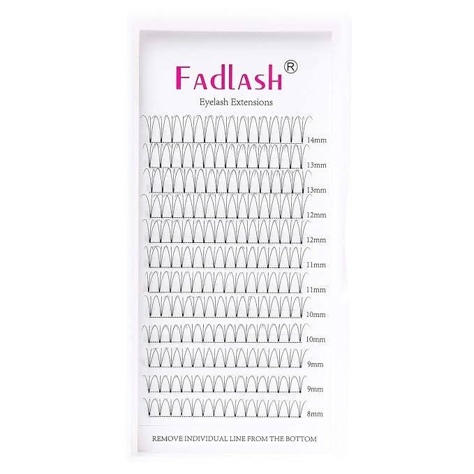 Volume Lash Extensions 3D to 20D Premade Fans Eyelash Extensions Pointy Base Premade Lash Extensions Fans 0.05 0.07 0.10 8-20mm Available Premade Lash Fans Thin Base (3D-0.10-D, 8-14)