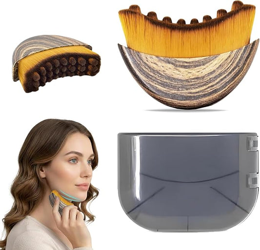 Lymphatic Drainage Face Brush - for Facial Sculpting, Jawline Definition & Dry Brushing. Ergonomic Design for Precise Contouring （1pcs）
