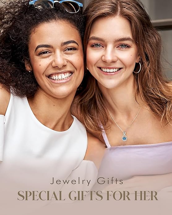 FANCIME Birthstone Necklaces for Women Fine Jewelry Sterling Silver Infinity Pendant Anniversary Birthday Gifts for Her Women Wife Mom Lady Daughter, Chain 16"+2" Extend
