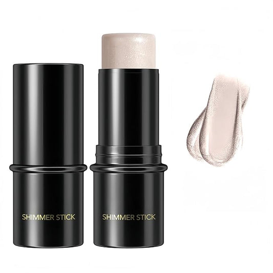 MAEPEOR Cream Blush Stick 15 Colors Lightweight Blendable Contour Highlighter Blush Stick Long Lasting Waterproof Blusher Pen (Highlighter 01)