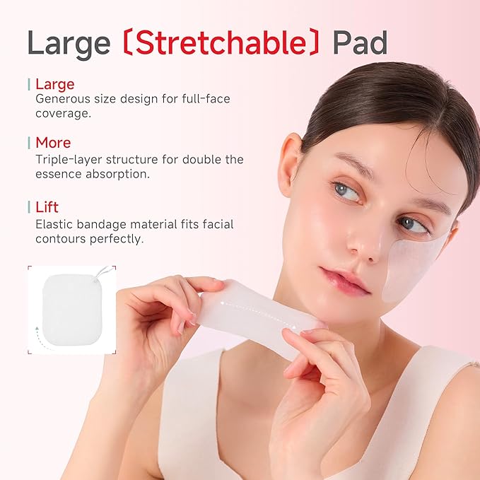CDL Dewy Rose PDRN Toner Pads - Stretchy Facial Yoga Pad Hydrating, Firming & Soothing for Daily Care, Hyaluronic Acid PHA Glutathione Korean Skin Care, 60 Pads