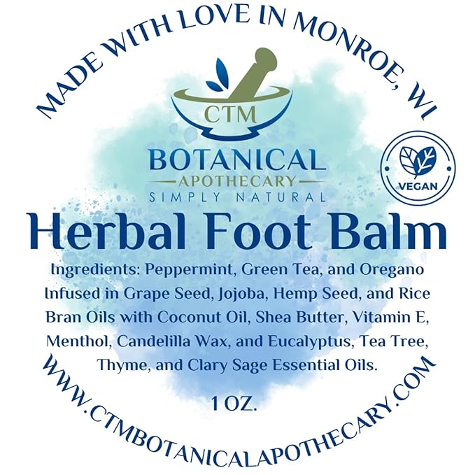 CTM BOTANICAL APOTHECARY SIMPLY NATURAL Herbal Foot Balm (1 OZ.)