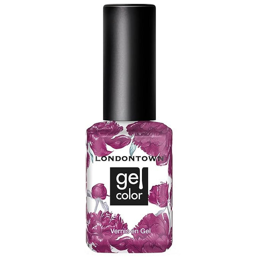LONDONTOWN UV/LED Gel Nail Polish - Long Lasting, Chip Resistant High Shine Color - Glossy Deep Ultraviolet, Violet Hibiscus, 12ml/.40fl oz