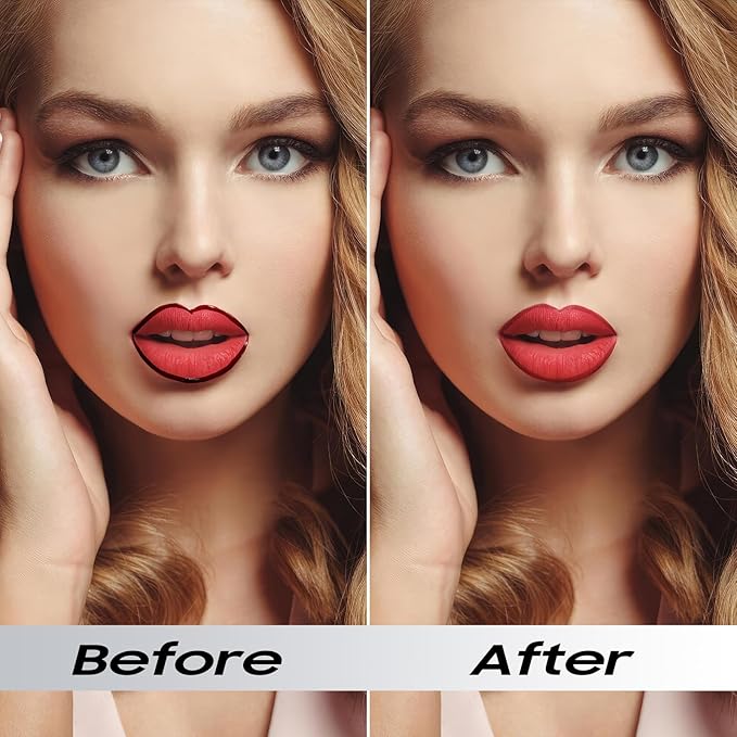 Lip Stain Peel Off, Matte Finish & Waterproof Peel Off Lip Tint Color for Women Lip Contour Makeup, Long-Wear, Easy to Use for A Beauty Lip Look with All Day, Cruelty-Free (#03 Rose)
