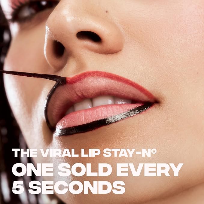 Sacheu Lip Liner STAY-N Peel Off Lip Stain — Long Lasting Waterproof Lip Tint with Hyaluronic Acid & Vitamin E — Transfer Proof Matte Finish, Vegan & Cruelty-Free (COREal)