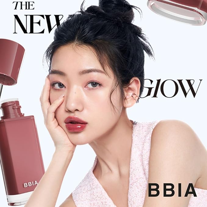 BBIA Glow Tint – Lip Plumping Volumizing Glossy & Glowy Lip Stain Naturally Moisturizing Comfortable Texture Lightweight Long-Lasting Vivid Color Non-Sticky Korean Makeup (22 BLUSH, Pack of 1)