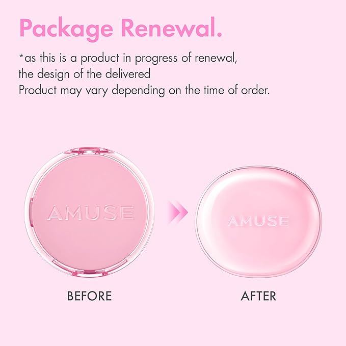 Amuse SEOUL DEW POWER VEGAN CUSHION FOUNDATION (1.5 NATURAL) | Dewy, glow, long-lasting, double coverage, clean beauty, lightweight, natural look, foundation for sensitive skin, hydrating cushion
