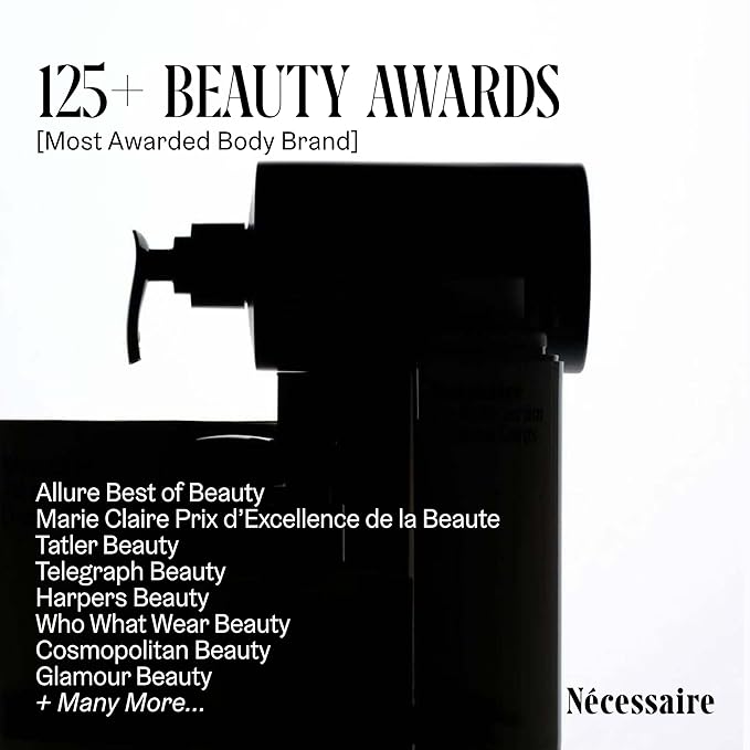 Nécessaire The Body Lotion Olibanum - Multi-Peptide - Firming Body Lotion for Women + Men. 2.5% Niacinamide. Non-Comedogenic Moisturizer. Dermatologist-Tested, Vegan. – 450ml/15.2 fl oz