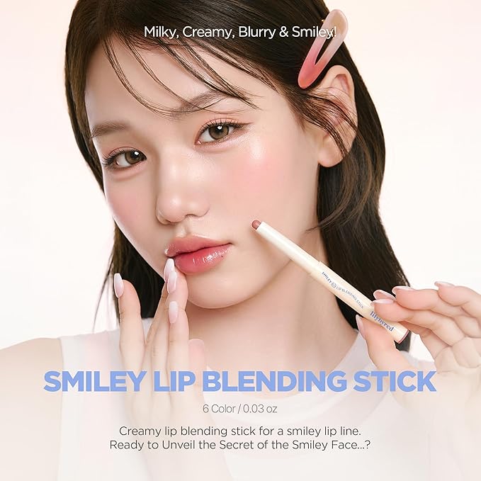 lilybyred Smiley Lip Blending Stick | Korean 3-in-1 Multi-Use Lip Liner, Smooth Creamy Texture, Long-Lasting Matte Finish, Soft Blur Effect, Precision Contour Pencil, 0.028 oz. (04 Giggle with Me)