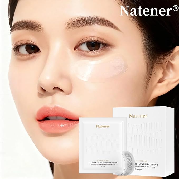 4 pairs PDRN Micro Eye Patches, Under Eye Patches for Puffy eyes, Dark Circles & Wrinkle | Hyaluronic Acid, Kojic Acid, Collagen, Peptides, Vitamin C, Niacinamide - Korean Popular Eye Care