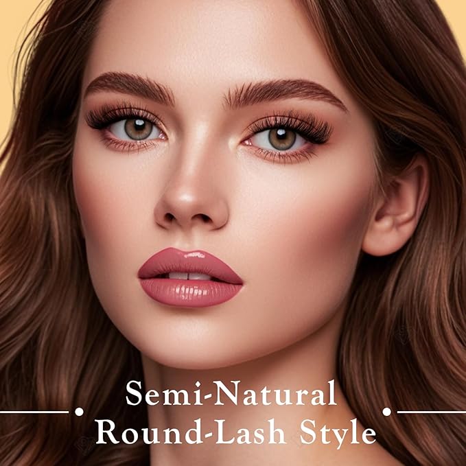 APCYUST Wispy Eyelashes Natural Cat Eye Lashes Short Mink Lash Strips Fluffy Fake Cateye Eyelash 14 Pairs False Volume Eye Lash Pack Natural Look