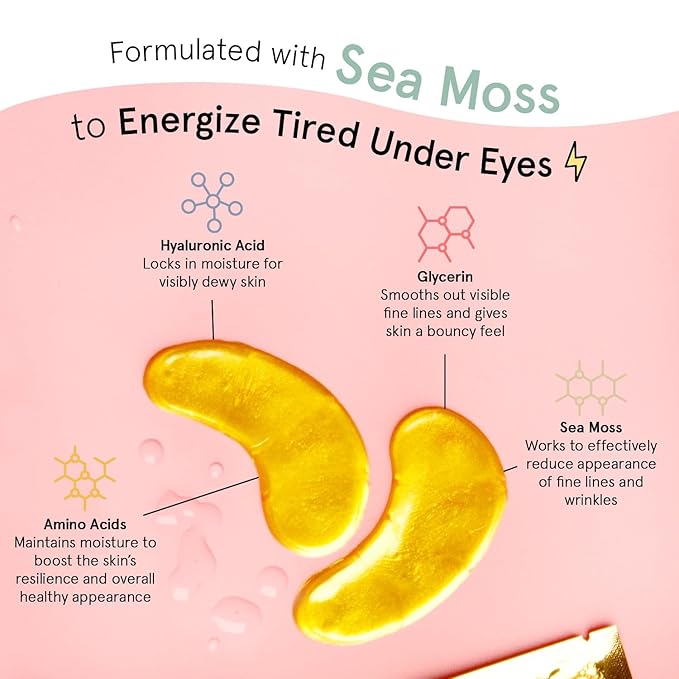 grace & stella Award Winning Under Eye Mask - Early Christmas Gift Ideas, Gifts for Women- Undereye Patches for Dark Circles, Puffiness, Wrinkles (Gold Eye Mask 48 Pairs)