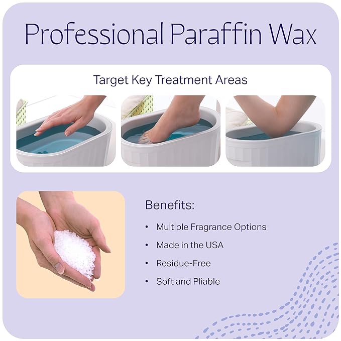 Therabath Paraffin Wax Refill - Thermotherapy - Use to Relieve Arthritis Discomfort, Stiff Muscles, & Dry Skin - For Hands, Feet, Body - Deeply Hydrates & Protects - Made in USA, 6 lb. Vanilla Cupcake
