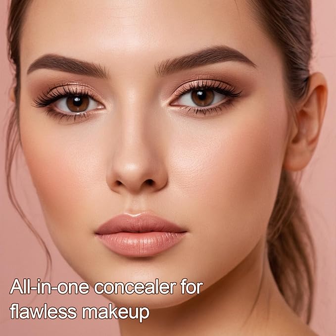 2Pcs Contour Concealer Stick, Full Coverage for Dark Circles,Liquid Multi-Use Faced Concealer,Waterproof Lightweight Natural Makeup