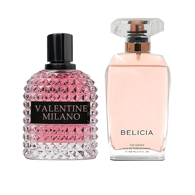 AFLUXE Women's Perfume Combo Set Milano Women&Belicia Floral Fruity Fragrance Eau De Parfum Elegant 100ml Bottle Natural Spray Each for Daily Used