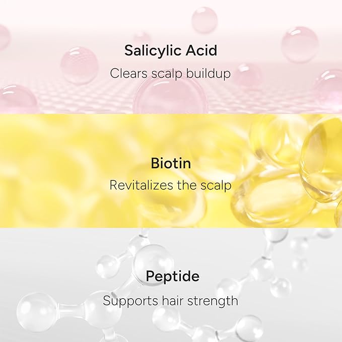 Korean Rice Water Shampoo – Repair for Thinning Hair w/Protein Complex, Biotin & Salicylic Acid – Volumizing & Scalp Nourishing – Sulfate,Paraben,Silicone-Free – Hinoki Bloom – 500ml / 16.90 fl oz.