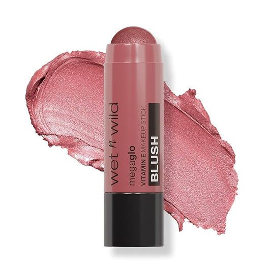 wet n wild MegaGlo Makeup Stick, Buildable Color, Versatile Use, Cruelty-Free & Vegan - Current Jam