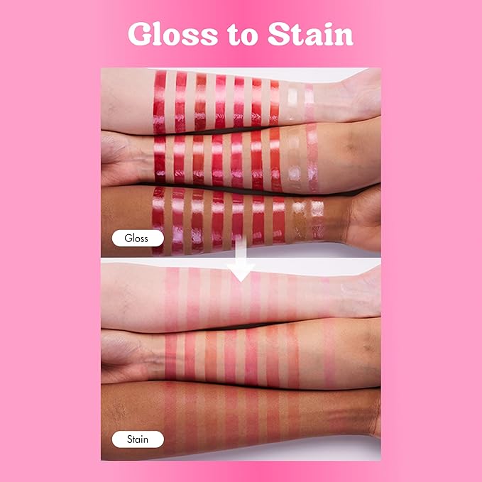 COLORGRAM Fruity Glass Tint 06 Joyful Tomato | | Korean Long Lasting & Waterproof Lip Stain l Glossy Dewy Lip Gloss, Highly Pigmented Bright Red Orange Shade with Glowing effect 0.11 Oz.
