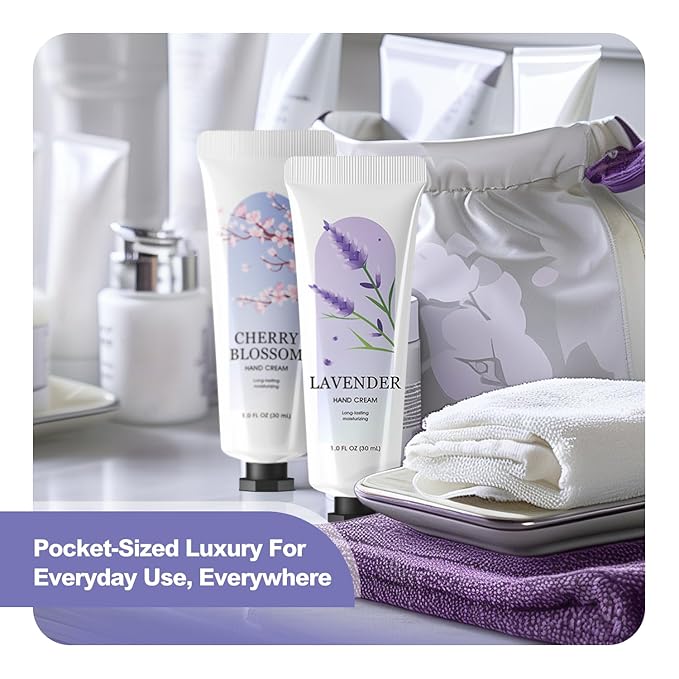 spa luxetique 10 Pack Hand Cream Gifts Mothers Day Gifts for Mom Hand Lotion for Dry Cracked Travel Size Mini Moisturizing for Women Appreciation Valentines Day Gifts for Her 10 x 1.0 oz/30ml