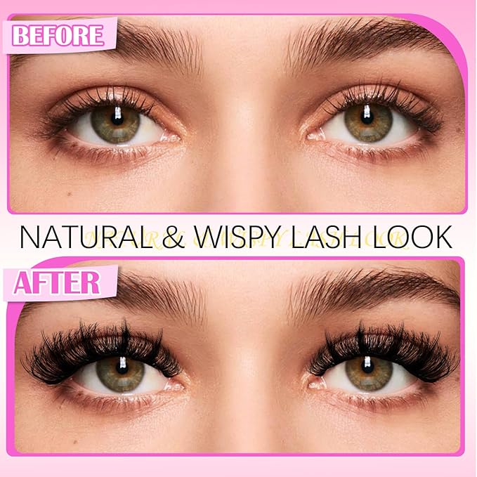 YIDUO Lashes Clusters Kit Bottom Lashes Clusters with Spikes Wispy Manga Volume Thick Individual Lash D Curly Cluster Eyelash 600pcs Cluster Eyelash Extensions with Lash Bond and Seal Tweezers Remover