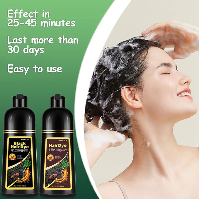 Agthyuve Hair Dye Shampoo 3 in 1, Blonde Brown Hair Dye 16.9 FL Oz, Hair Shampoo, Semi-Permanent Hair Color Shampoo, Lasts 30 Days (Blonde Brown)