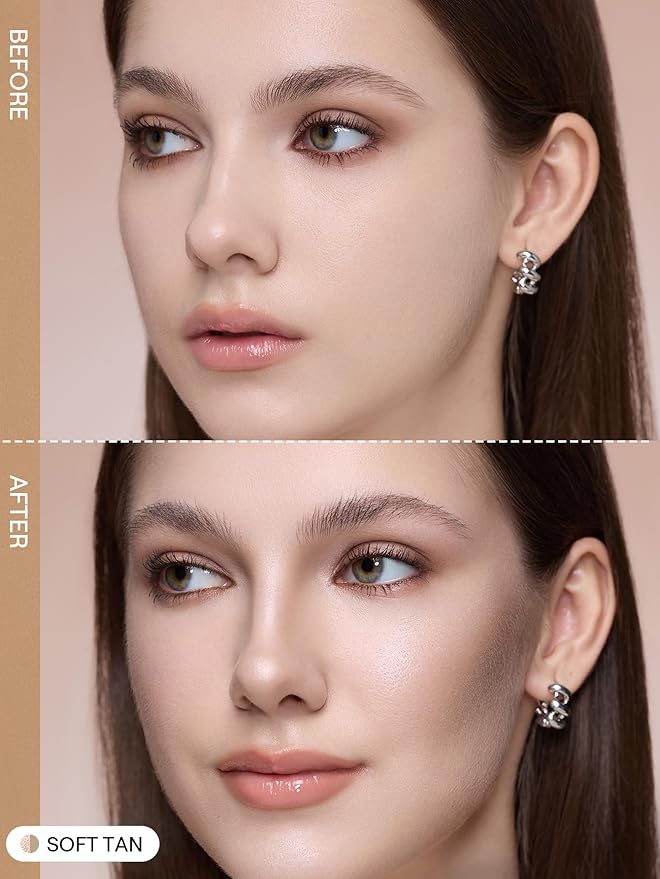SHEGLAM 2-in-1 Contour & Highlight Stick Cream Waterproof Contour Stick-Soft Tan