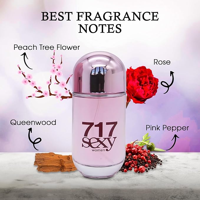 AFLUXE Women's Perfume Combo Set Milano Women&717 Sexy Women Floral Fruity Fragrance Eau De Parfum Elegant 100ml Bottle Natural Spray Each for Daily Used