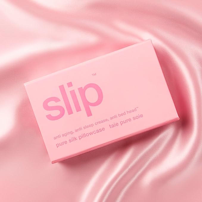 slip The Original Queen Pure Silk Pillow Case - 100% Pure 22 Momme Mulberry Silk - Queen Size Standard Pillow Case - Anti-Aging, Anti-BedHead, Anti-Sleep Crease, Candy (20" x 30")