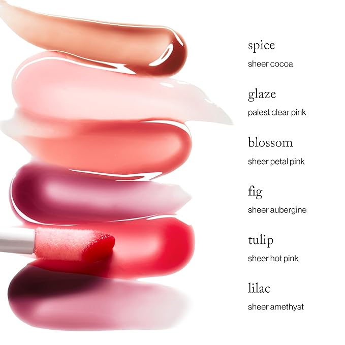 goop Beauty Hydra-Barrier Gel Gloss | Hydrating Lip Gloss to Moisturize & Plump Lips | Hyaluronic Acid & Vitamin E | Blossom - Sheer Petal Pink | 0.13 oz