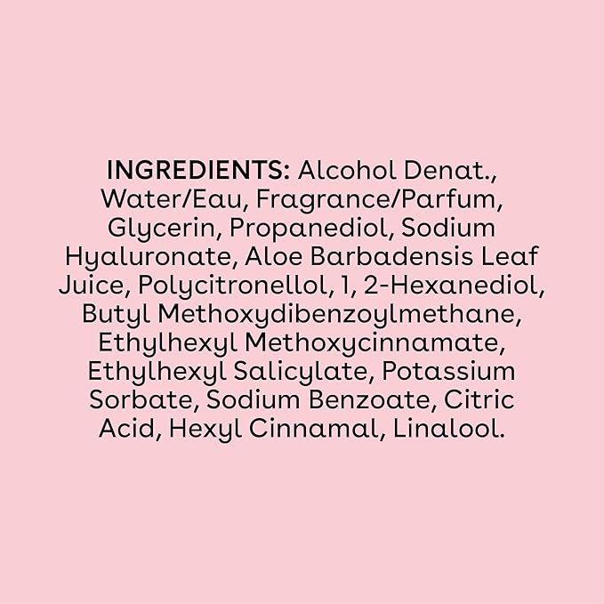 eos Cashmere Body Mist, Jasmine Peach, Body Spray for Women, Hair Mist, Floral Perfume, Moisturizing, Hyaluronic Acid, Glycerin, Vegan, Cruelty-free, 6 fl oz