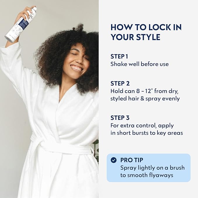 No nothing Super Strong Hairspray for Women, Unscented & Hypoallergenic Finishing Spray for Sensitive Scalp, Extra Strong Hold Hair Spray Women, Humidity & UV Protection, 7.5 oz