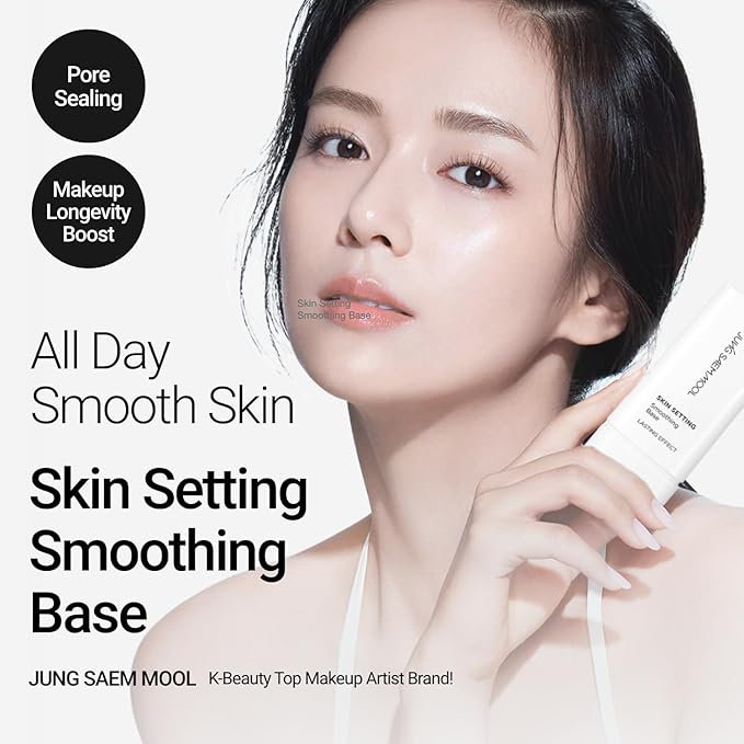 JUNG SAEM MOOL Skin Setting Smoothing Base 1.35 Fl Oz, Sebum-Control Primer with Cotton Seed Extract for Long-Lasting Matte Finish, Fresh Lotion Texture for Oily Skin and T-Zone, Korean Makeup