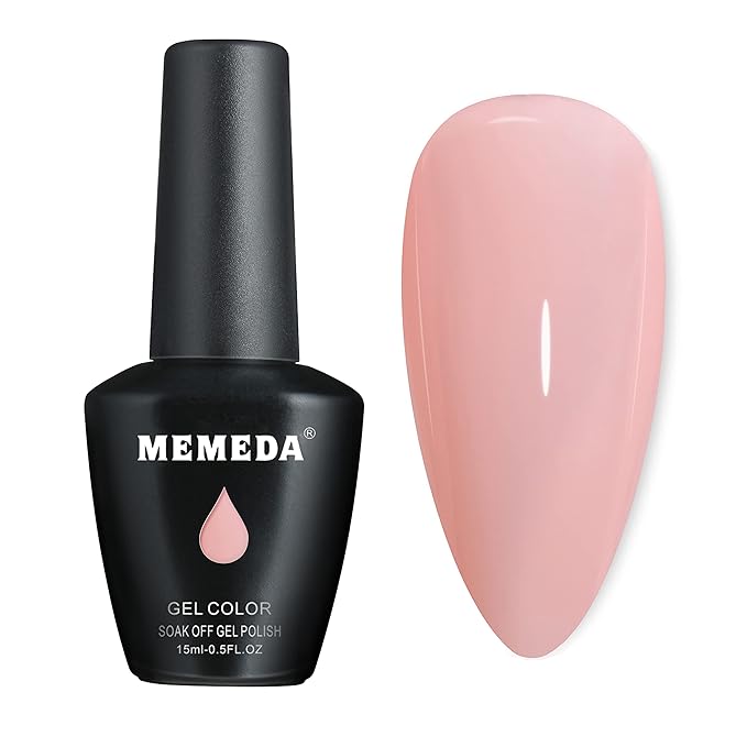MEMEDA Gel Nail Polish, Neutral Gel Polish, Nude Gel Polish, 0.5 fl oz