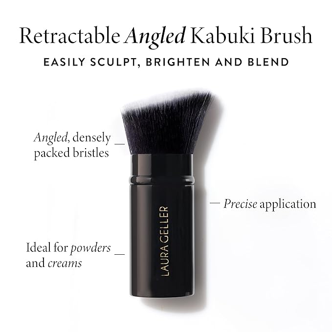 LAURA GELLER NEW YORK Baked Balance-n-Brighten Foundation with Kabuki Brush Makeup Set, Tan