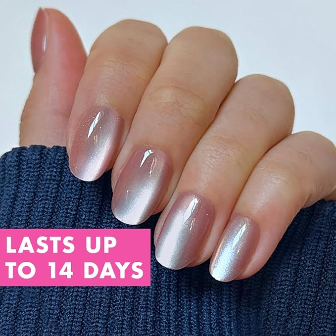 Olive & June Instant Mani Press-On Nails | (Glue) Short, Round 42 Fake Nails, 21 Sizes | Non-Toxic, Long-Lasting Recycled Materials Realistic Look | Salon-Quality at Home | HZ Velvet
