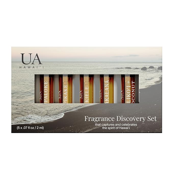 Variety Pack Body and Hair Mist from Hawaii, Hair Perfume for a Light, Hydrating Refresh, Body Mist for Women and Men, Alcohol-Free, With Moisturizing Hyaluronic Acid & Glycerin, Glass Bottle, 3.4 oz