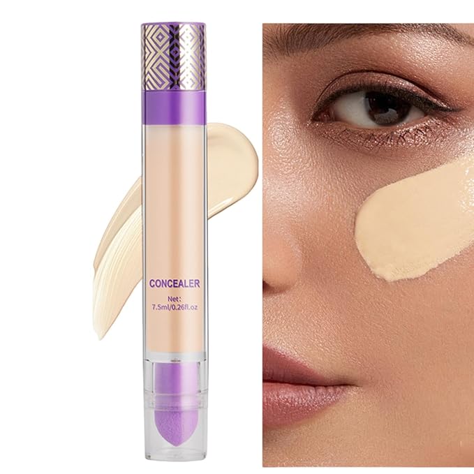 Concealer Makeup - Concealer Stick, Full Coverage with Creamy Finish Concealer Stick | Moisturizing Concealer Stick, Brighter Buildable Color Complexion Makeup Corrector for Men Women Adults