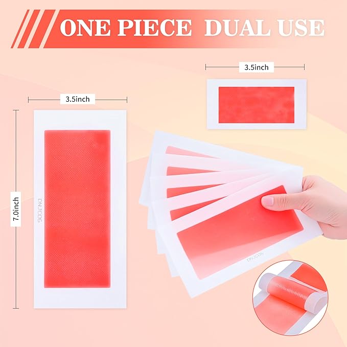 Wax Strips for Hair Removal, Facial & Body Waxing Kit for Women, Hypoallergenic Cold Wax for Face & Sensitive Skin, No-Heat for Bikini, Arms & Legs