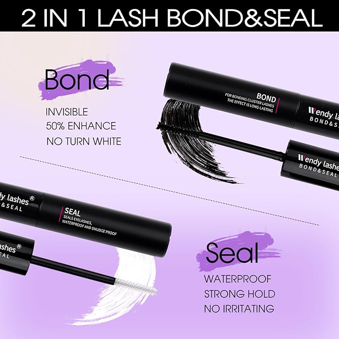 Lash Clusters Kit for Using at Home: Ultra-light, DIY, Natural, Fluffy, Wispy, Waterproof, Anime, Manga, Cat Eye, 3D Curl, 16-20mm, 100P+200P, Wendy, RT318