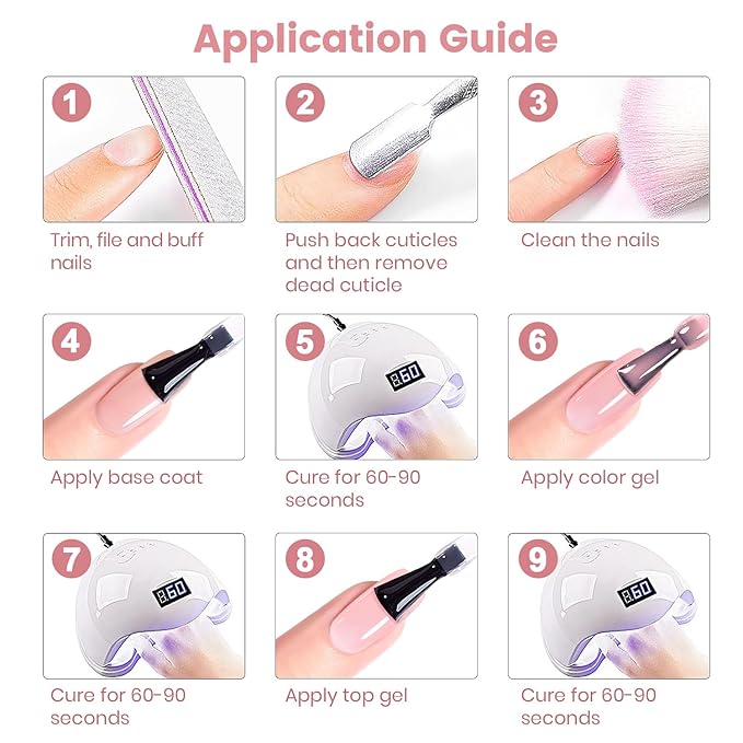 RARJSM Jelly Nude Gel Nail Polish Set Sheer Milky Blush Pastel Rose Caramel Pink 6 Transparent Neutral Skin Tone Colors French Manicure LED UV Gelpolish Soak Off Curing Requires for Home Salon 7.5ml