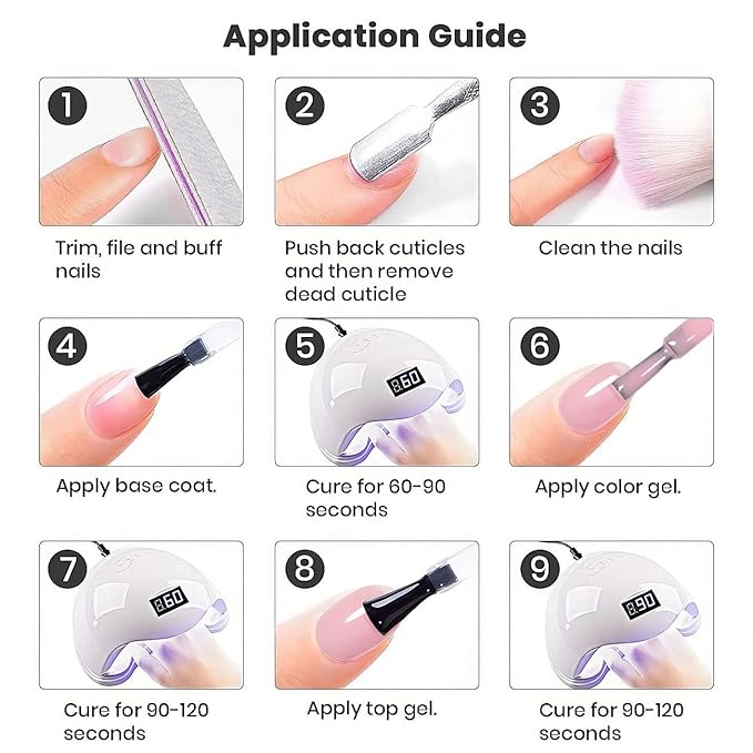 RARJSM Nude Gel Nail Polish Pale Purple Pink Sheer Neutral Skin Tone Color Ice Jelly Pink Gel Polish Transparent Nail GelPolish Soak off UV LED Cured for Home Salon DIY Manicure 15ml Single Bottle