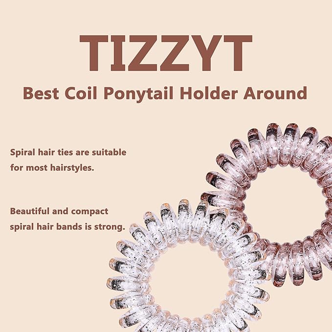 18pcs Spiral Hair Ties for Women – Hair Ties No Damage, Ponytail Holders for Thick and Thin Hair – Creaseless and Dent-Free Coil, Ideal Gifts for Women.
