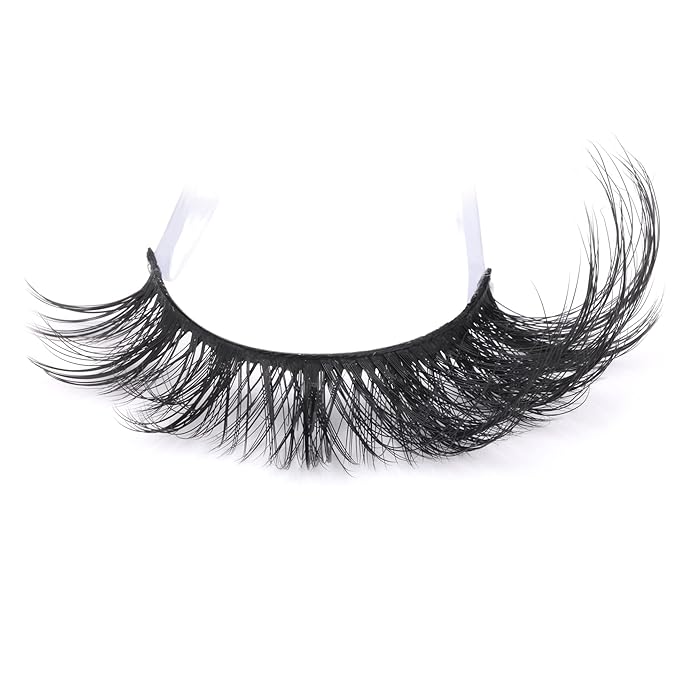 False Eyelashes Wispy Lashes Natural Look Fake Eyelashes Cat Eye Lashes Mink Fluffy Strip False Lashes Fox Eye Lashes Pack 7 Pairs ALICROWN