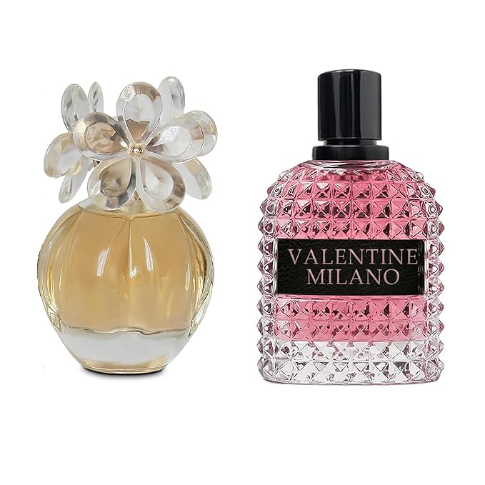 AFLUXE Women's Perfume Combo Set Milano Women&Daicy Floral Fruity Fragrance Eau De Parfum Elegant 100ml Bottle Natural Spray Each for Daily Used