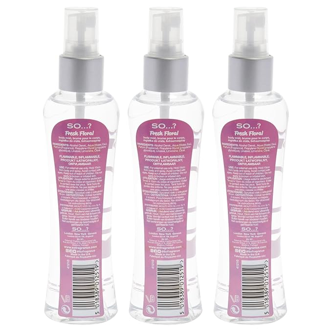 Fresh Floral Body Mist by So…? for Women - 3.5 oz Body Mist - Pack of 3
