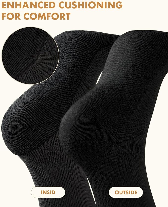 Lalapapa Cute Compression Socks for Women - 3 Pairs 20-30 mmHg Graduated Support Lightweight for Daily Wear Travel Nurse