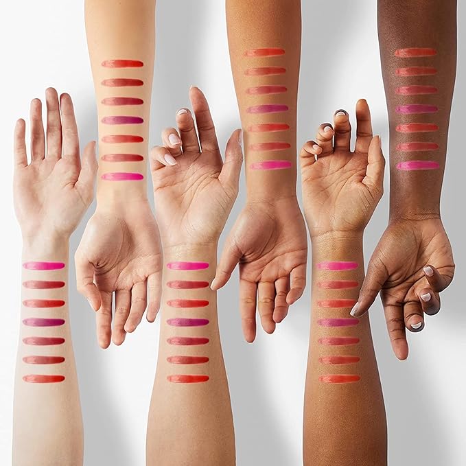 7 Colors Lip Tint Stain Set, Plumping Mini Liquid Lipstick, Korean Lip Gloss Moisturizing Natural, Multi-Use Lip and Cheek Tint, Long lasting Non-Stick Cup Waterproof，High Pigment, Vivid Color (SET A)