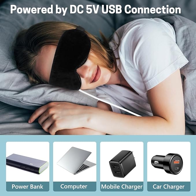 Aurya Heated Eye Mask for Dry Eyes, Warm Eye Compress Mask with Temp & Timer Setting, Eye Heating Pad for Blepharitis, MGD, Migraine, Stye, Chalazion Alleviation, Medium (8.85×3.35 in)