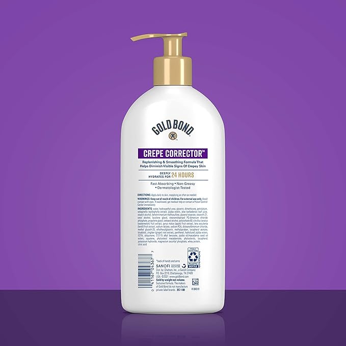 Gold Bond Age Renew Crepe Corrector Body Lotion, Replenishing & Smoothing Formula, Crepe Corrector Body Lotion, 14 oz