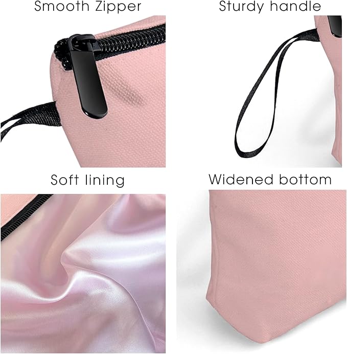 SEAMOON Maid of Honor Friendship Birthday Gifts for Women Her Aunt Sister Bridesmaid Coworkers Bride Personalized Makeup Cosmetic bag with Mirror Mothers Day Christmas Graduation A